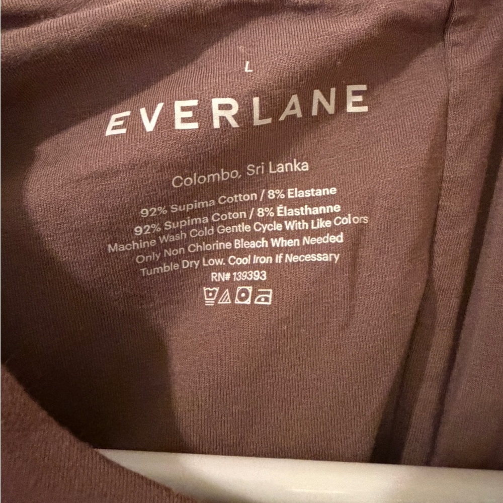 Everlane Chocolate Brown Short Sleeve Bodysuit - Picture 3 of 3